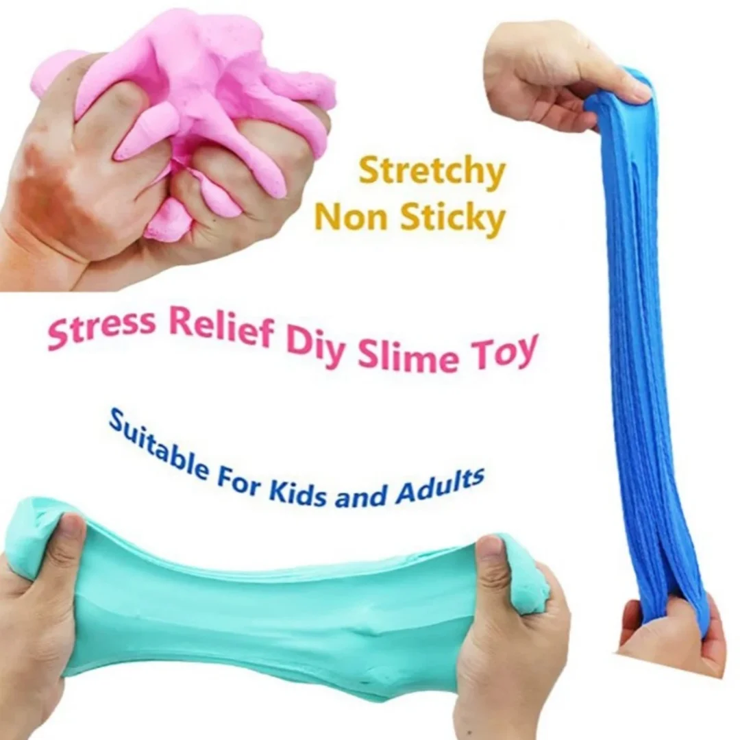 Slime Kit Rice Grains Slime Bubble Gel  And Stress Relieving Crystal Mud Color Sliming Clay Set