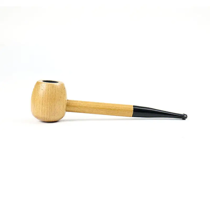 Wholesale Wooden Tobacco Smoke Water Cigarette Pipes Herb Wood Color Smoking Pipe