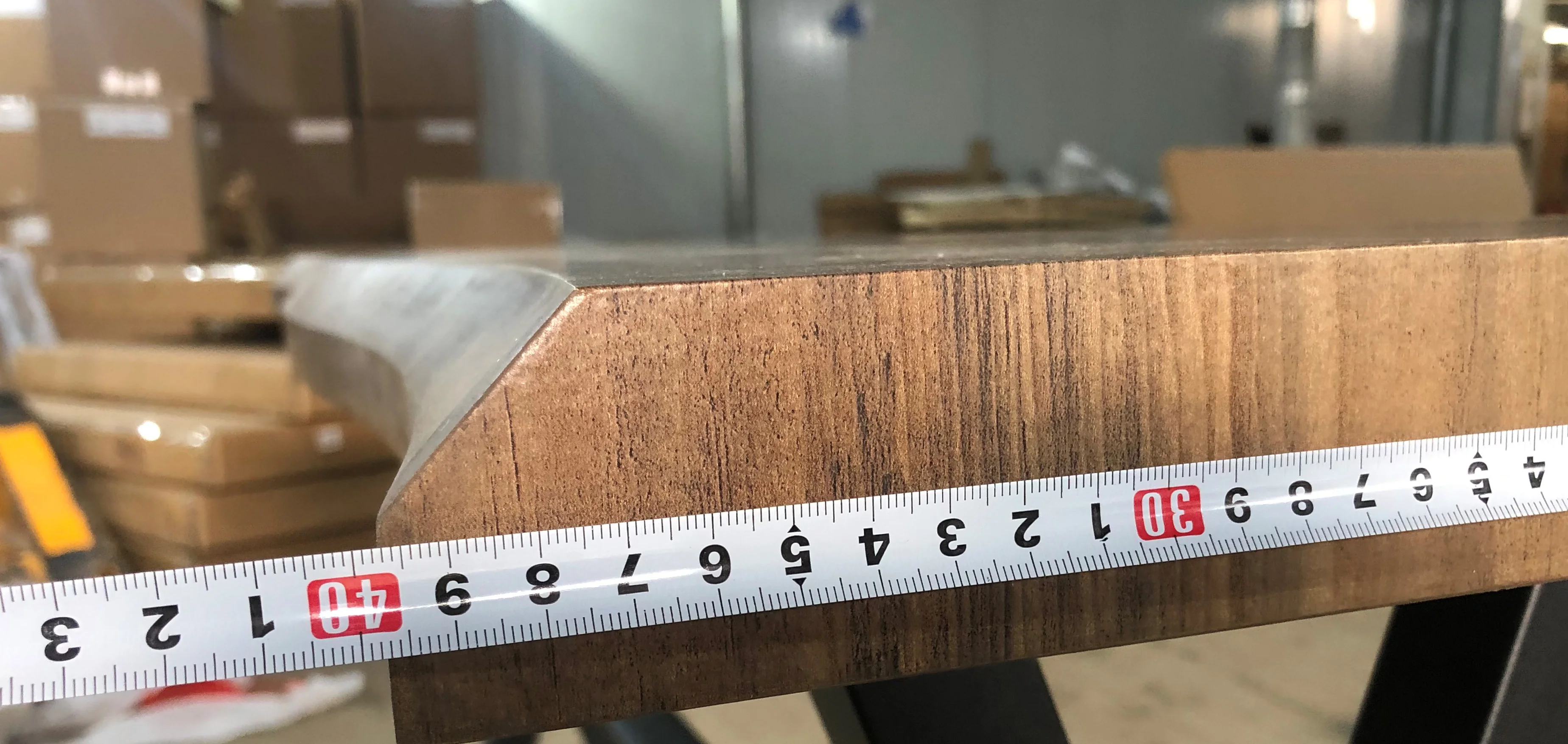 Wholesale Wooden TV Desk Modern Metal Frame MDF Wavy Edge Home Furniture Table TV Stand for Living Room