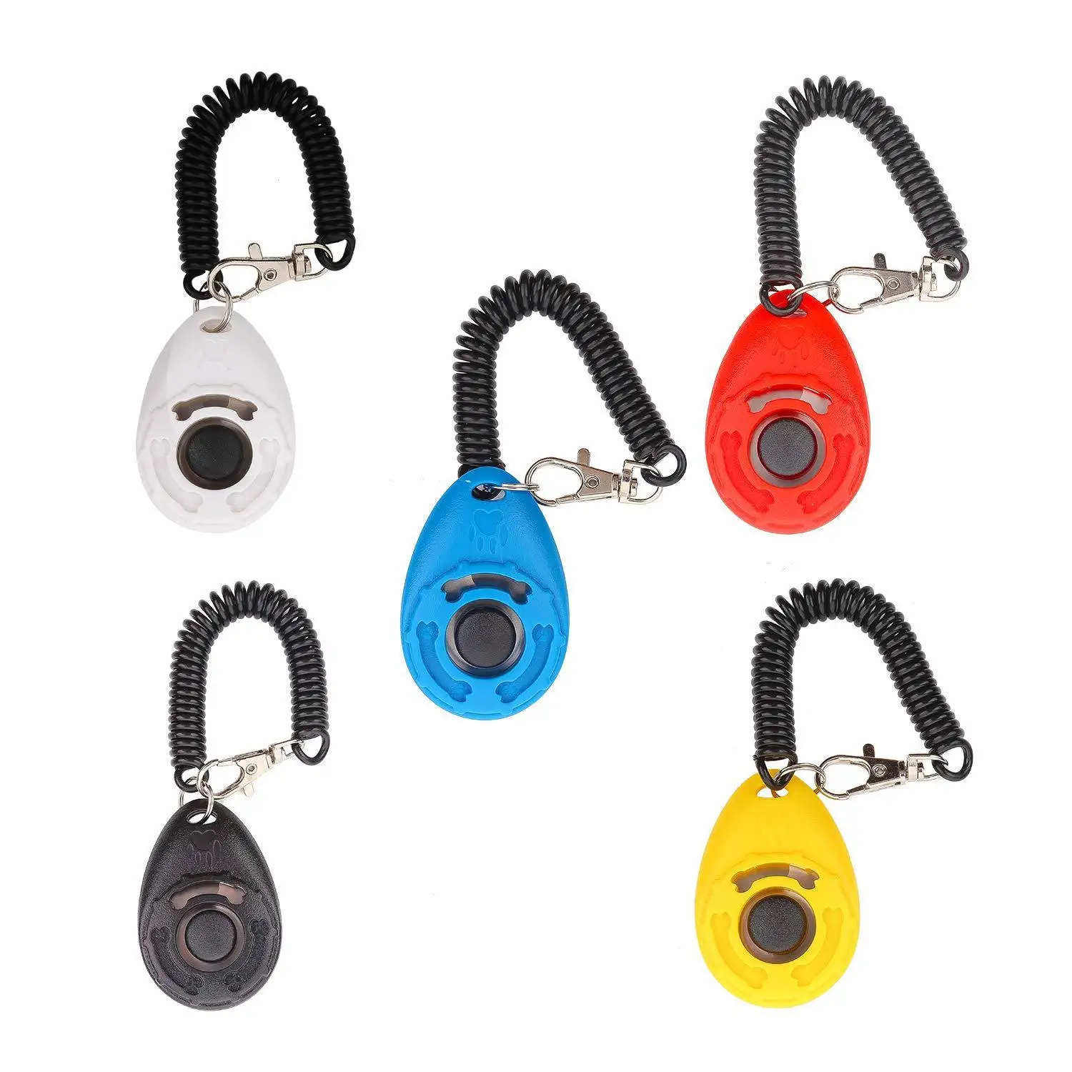 Plastic customizable finger presses for dog training