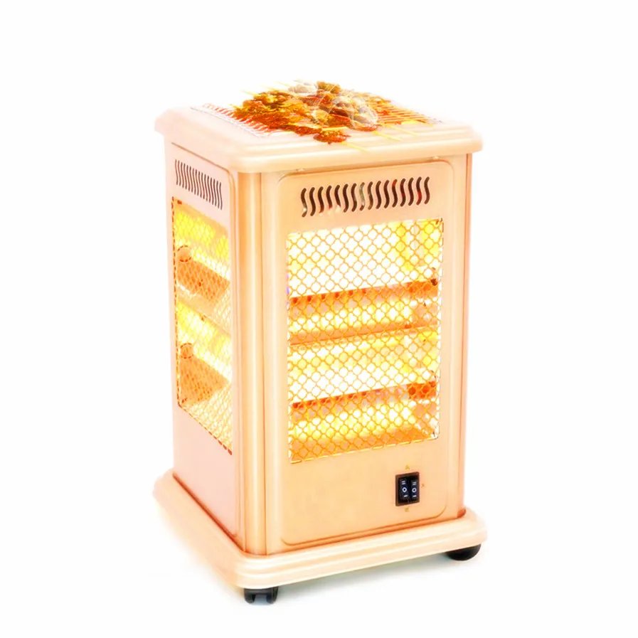 400W барбекю переносные электрические печи плита галогенная зимние комнатные обогреватели 5 сторон Электрический кварцевый башня нагреватель