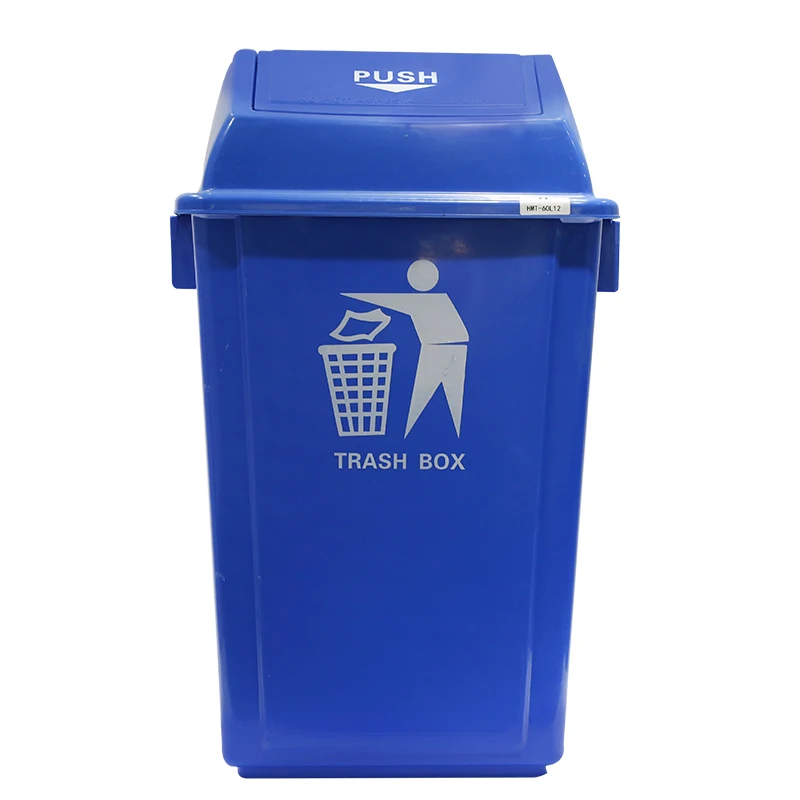 Outdoor Sanitation trash bin with Covered  dustbin 60 liters 40 l 100 litres rubbish bin kitchen