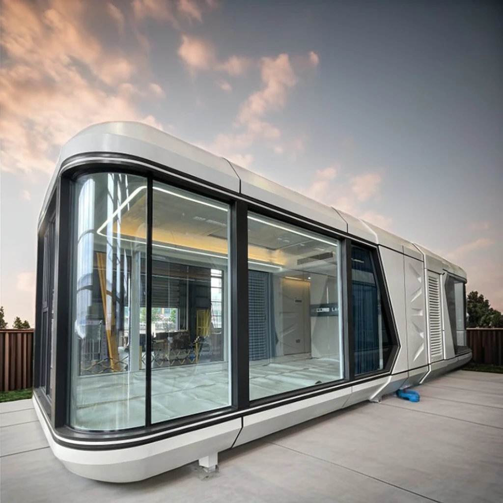 space capsule mobile house capsule house 2 floors space capsule house 2 bedroom with kitchen
