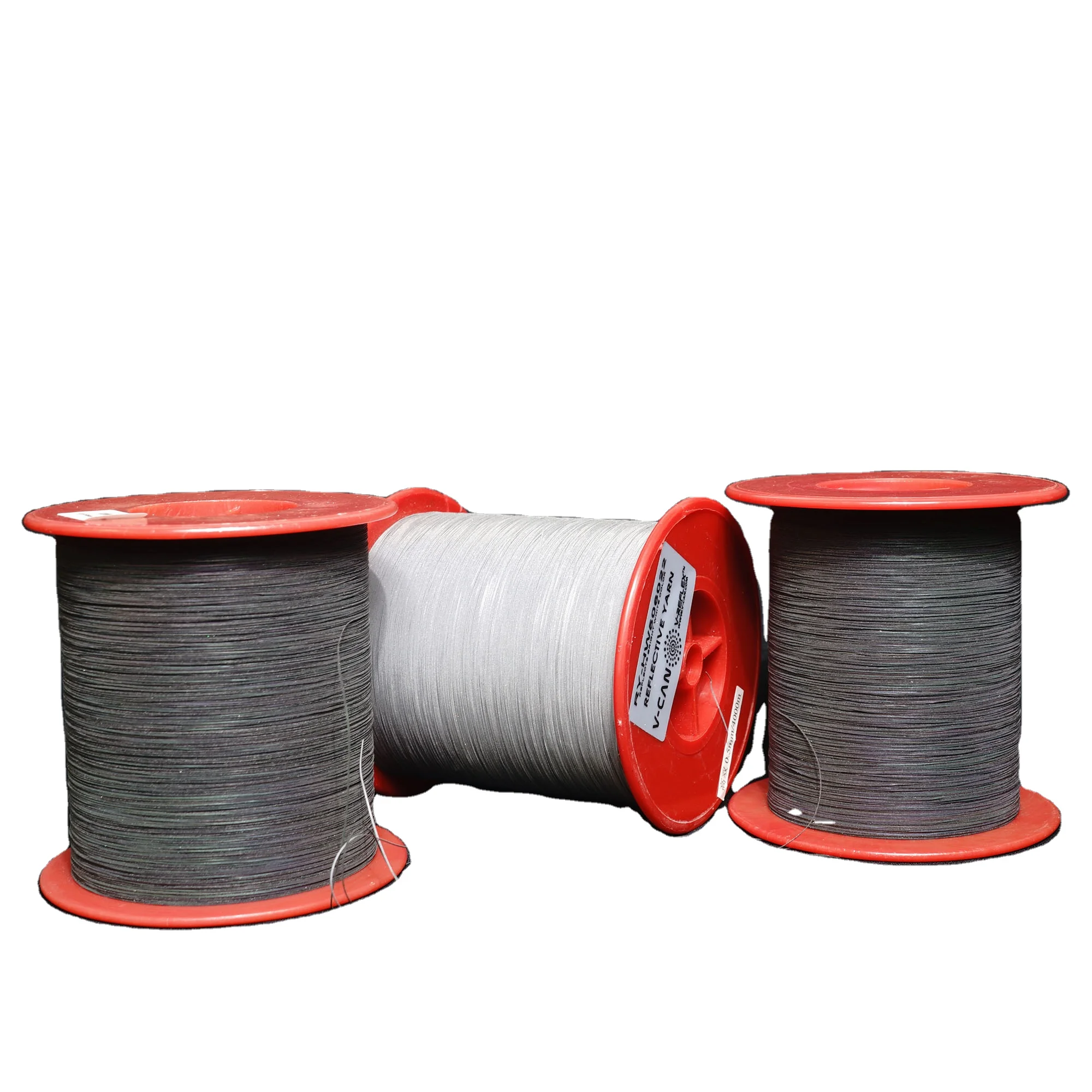 Двусторонняя Светоотражающая пряжа для шарфов шляп свитеров серого цвета 100% полиэстер 0 25 мм 5