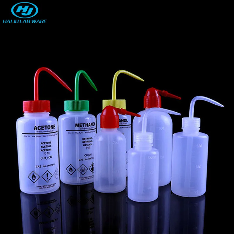 HAIJU LAB 150/250/500/1000ml Plastic Squeeze Bottles Plant Watering Dropper Water Bottle Lab Washing Tattoo Eyelash Rinse Bottle