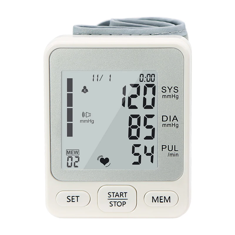 Новый цифровой перезаряжаемый профессиональный электрический Амбулаторный аппарат для измерения артериального давления на запястье с приложением домашнего использования
