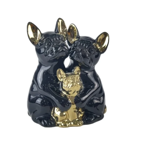Porcelain decorative dog statues, bulldog, dog sculptures,bulldog figurines (1600249051564)