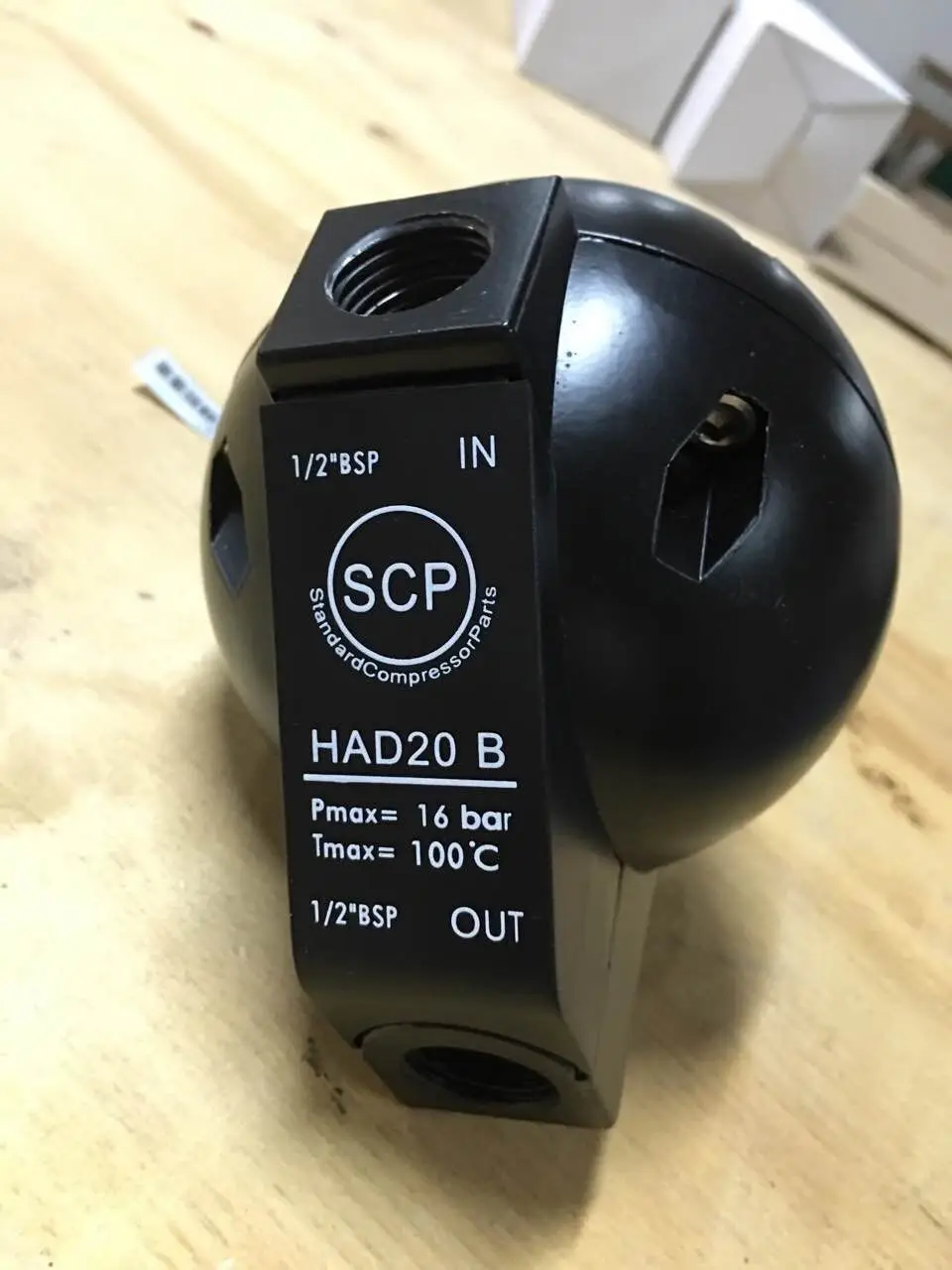 Automatic Drainer 1/2' Interface Floating Ball Type Air Compressor Float Automatic Drain Valve HAD20B