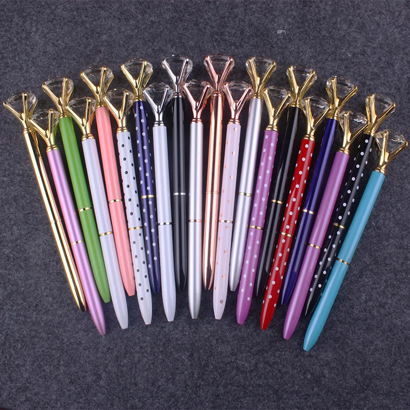 Luxury Cute Creative Custom Diamond Metal Office Gift Fashion Ballpoint Pen