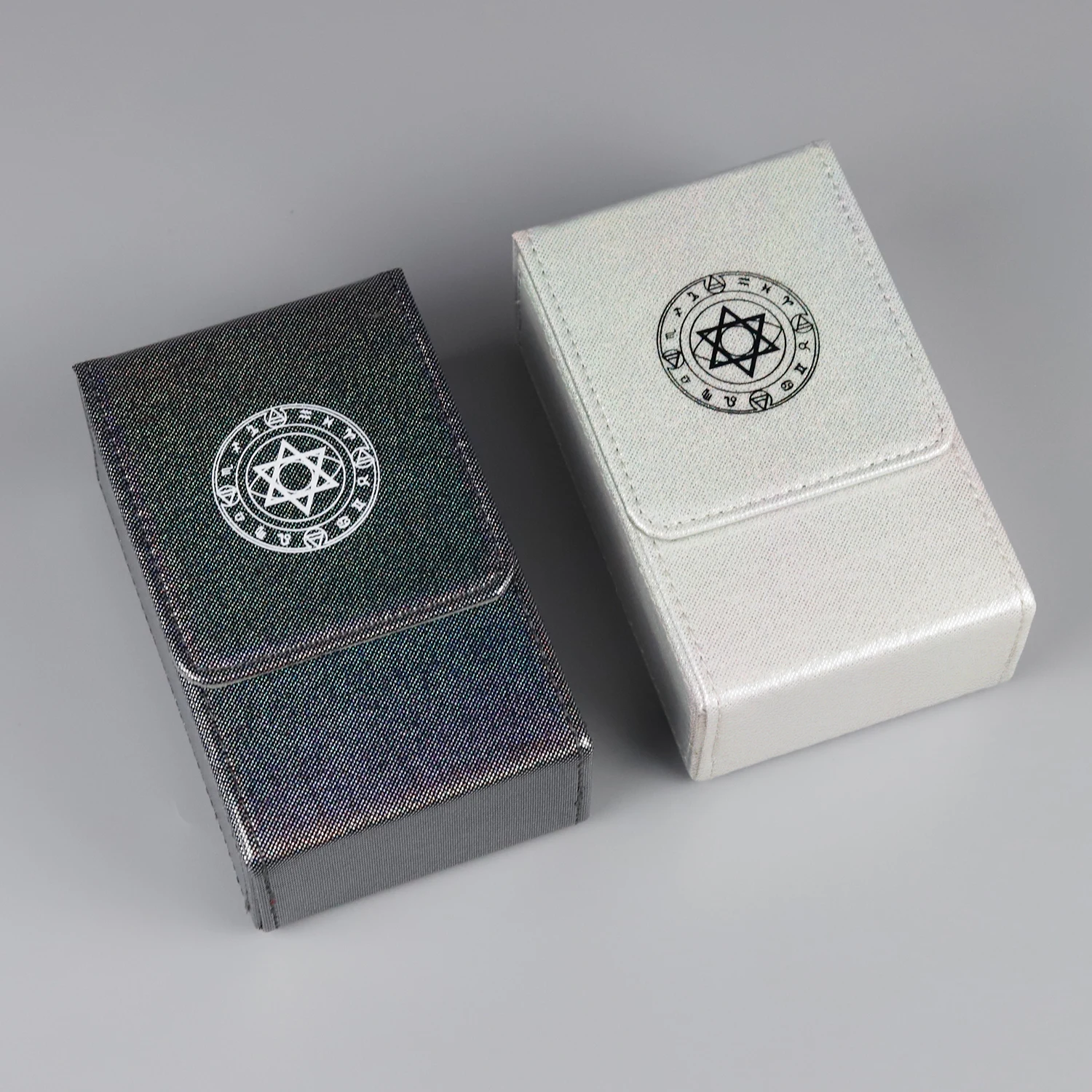 Magnetic Lip Closure Tarot card deck box PU Leather Tarot card storage Case holder for Organizer