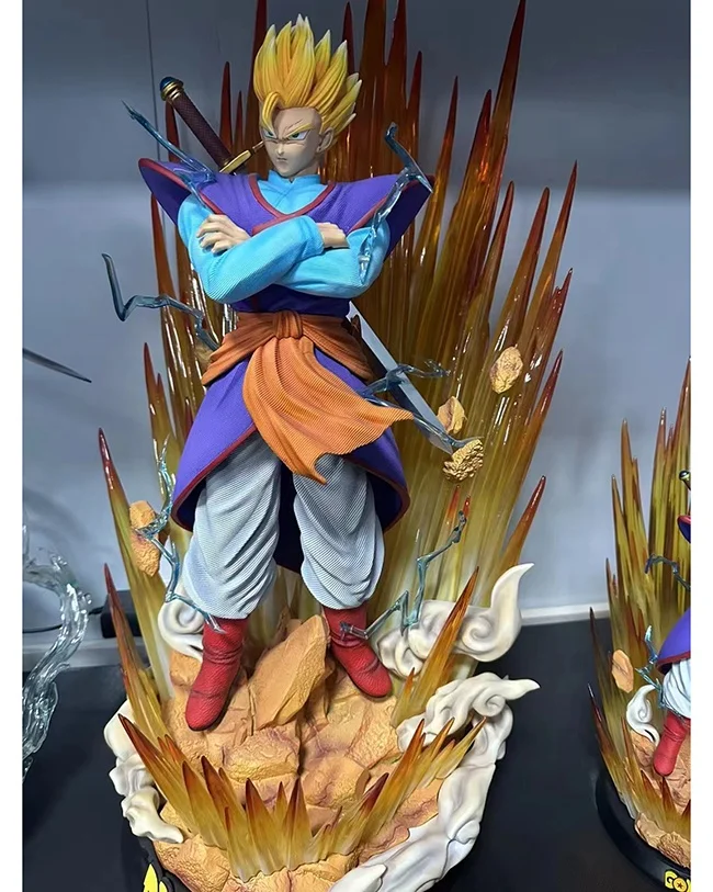 Factory Price Dragon Ball Figure Resin Goku Sculpture Super Saiyan Son Gohan Statue