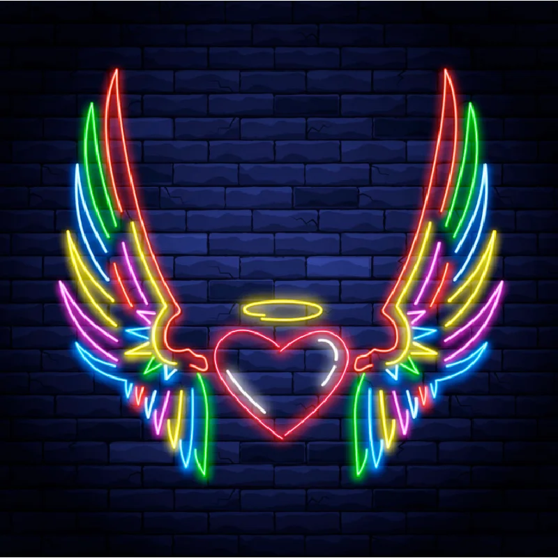 Neon Sign Rainbow Wings Neon Signs Neon Sign Shoes With High Quality