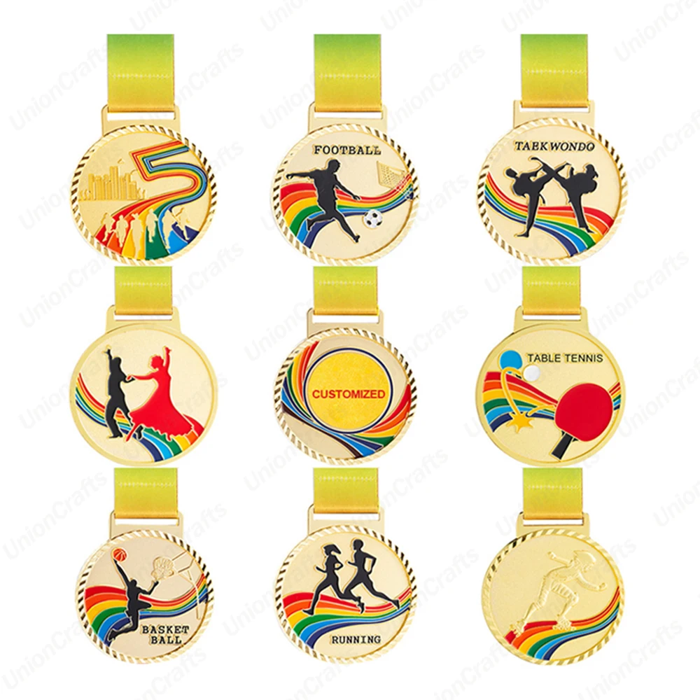 Custom Volleyball Basketball Swimming Football Wrestling Gymnastics Judo Soccer Karate Taekwondo Competition Sport Award Medal