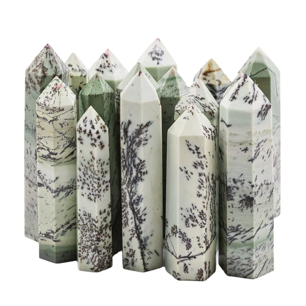 
Natural crystal crystal point healing folk handicraft tree protein stone tower 