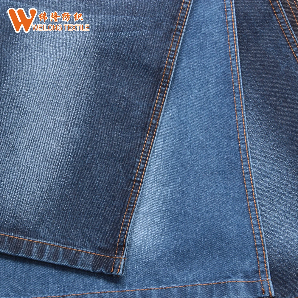 Spandex african wax printed cotton denim fabric