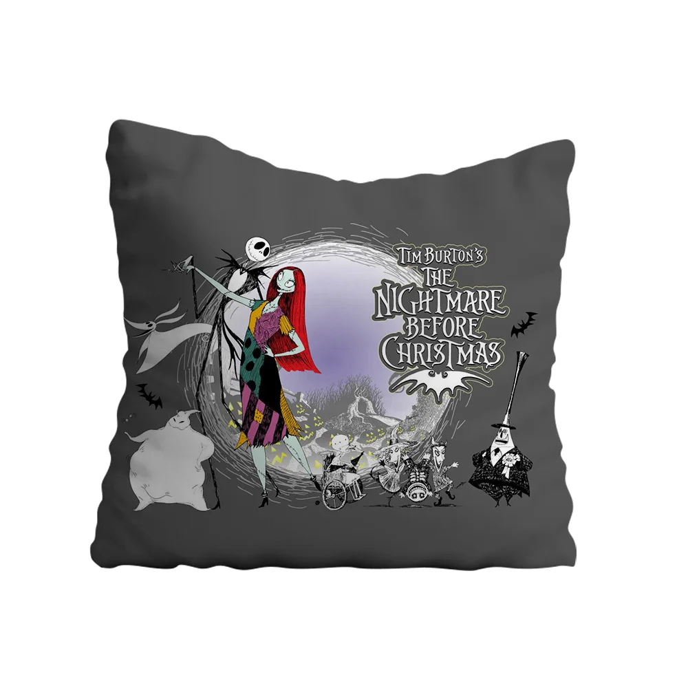 Cotton Linen Custom Printed Pillowcase With Zipper Cushion Cover Pillow Cases Halloween