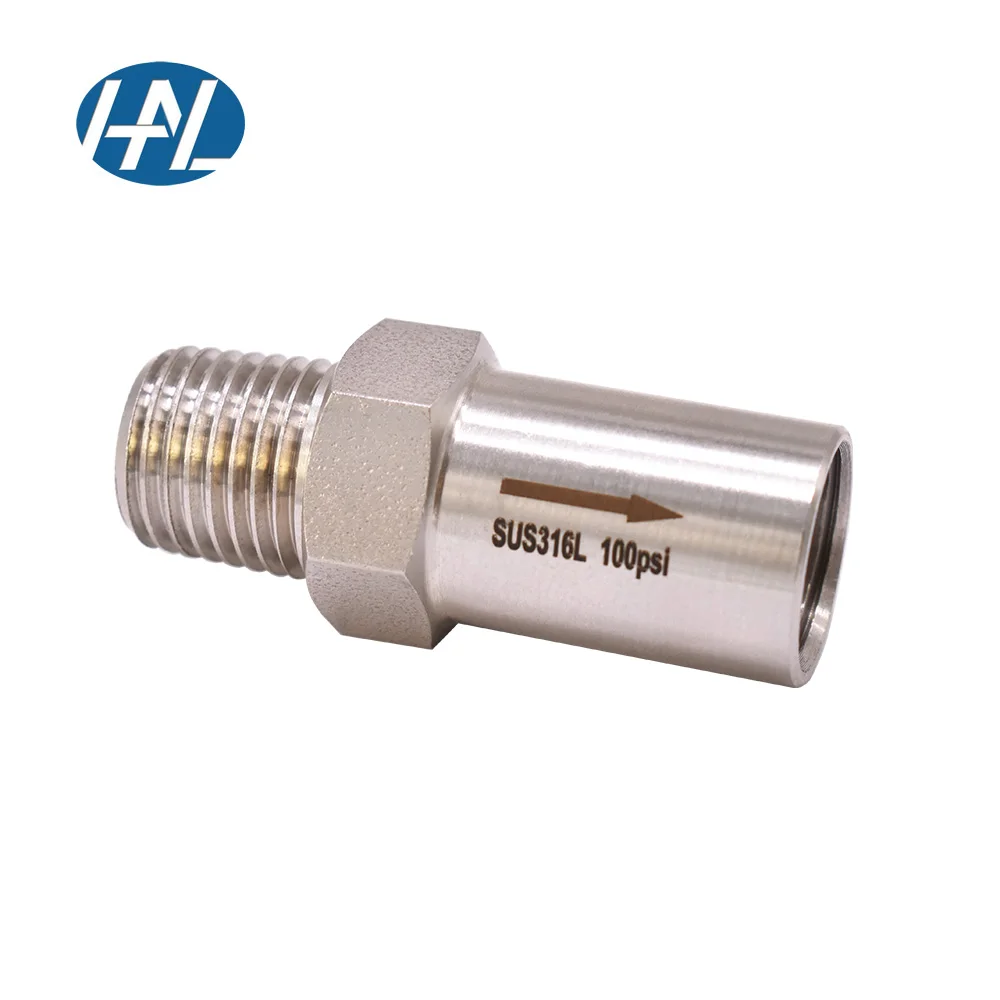 SS316L  stainless steel Inline pressure relief valve safety valves