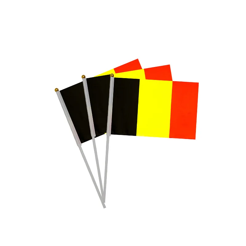 Hn 2024 European Championship Hand Flag Waving Flag 100% Polyester Flags European Countries for Football Game
