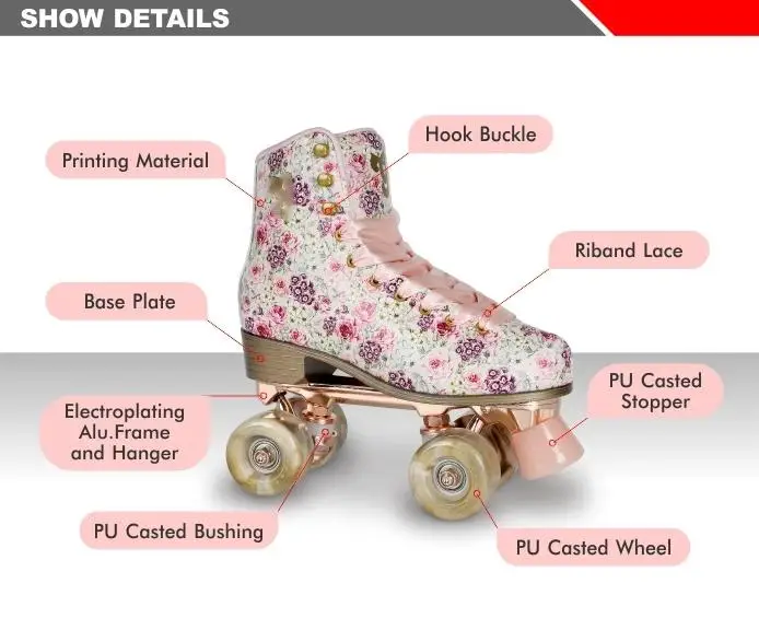 
ODM New Material Quad Disco Roller Skate 
