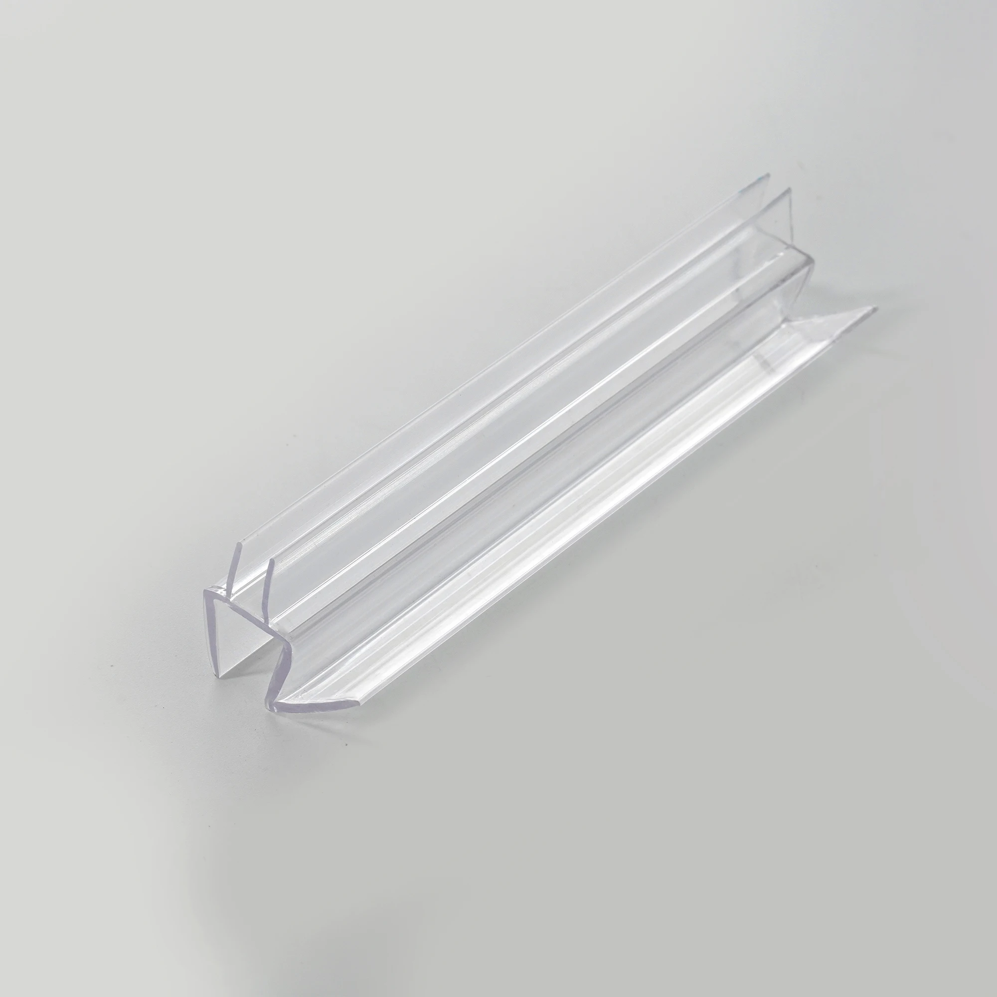 Modern Design Connection Seal Strip for Bathroom Glass Panels Doors PVC Plastic Door Seal of Rubber Material Shower Window Use