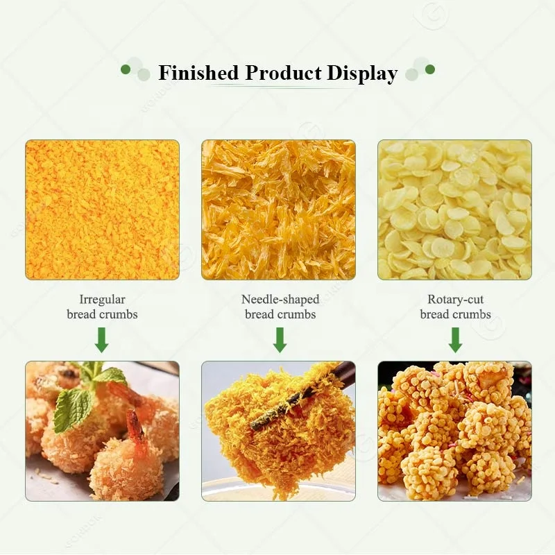 Bread Crumb Breadcrumb Making Panko Granule Food Extruder Grinder Processing Machine Production Line