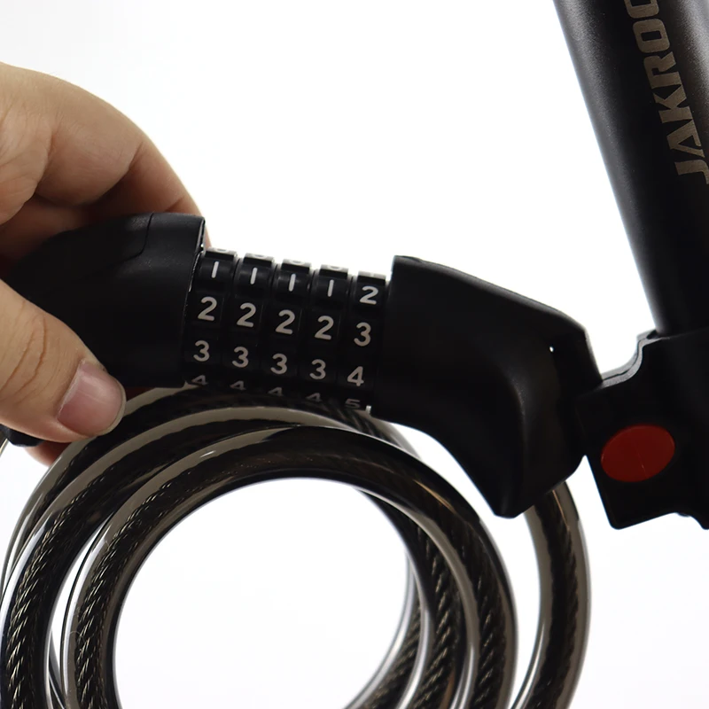 EU stock Bicycle Lock Combination Password Cycling Security Bicycle Cable Chain Lock Anti-Theft Bicycle Bike Lock