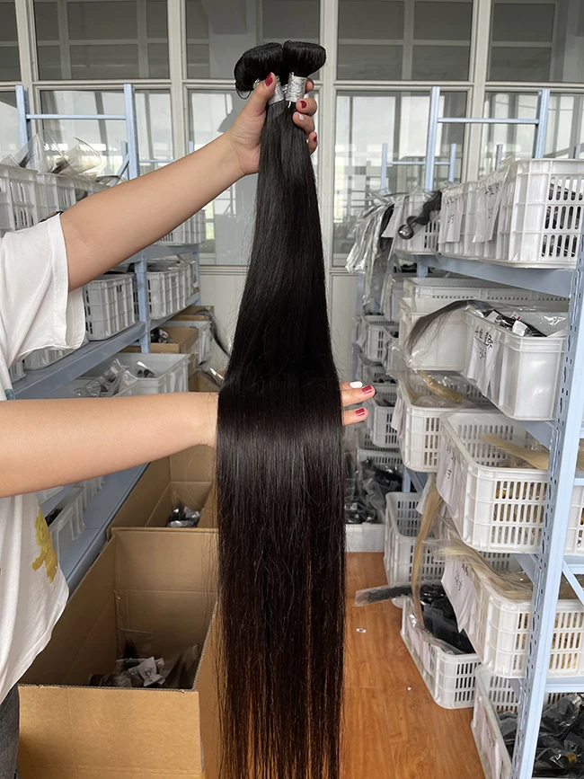 12A Grade High Quality Super Full Double Drawn 8-40 Inch Raw Virgin Cuticle Aligned Human Virgin Hair Bundles Human Hair Vendors