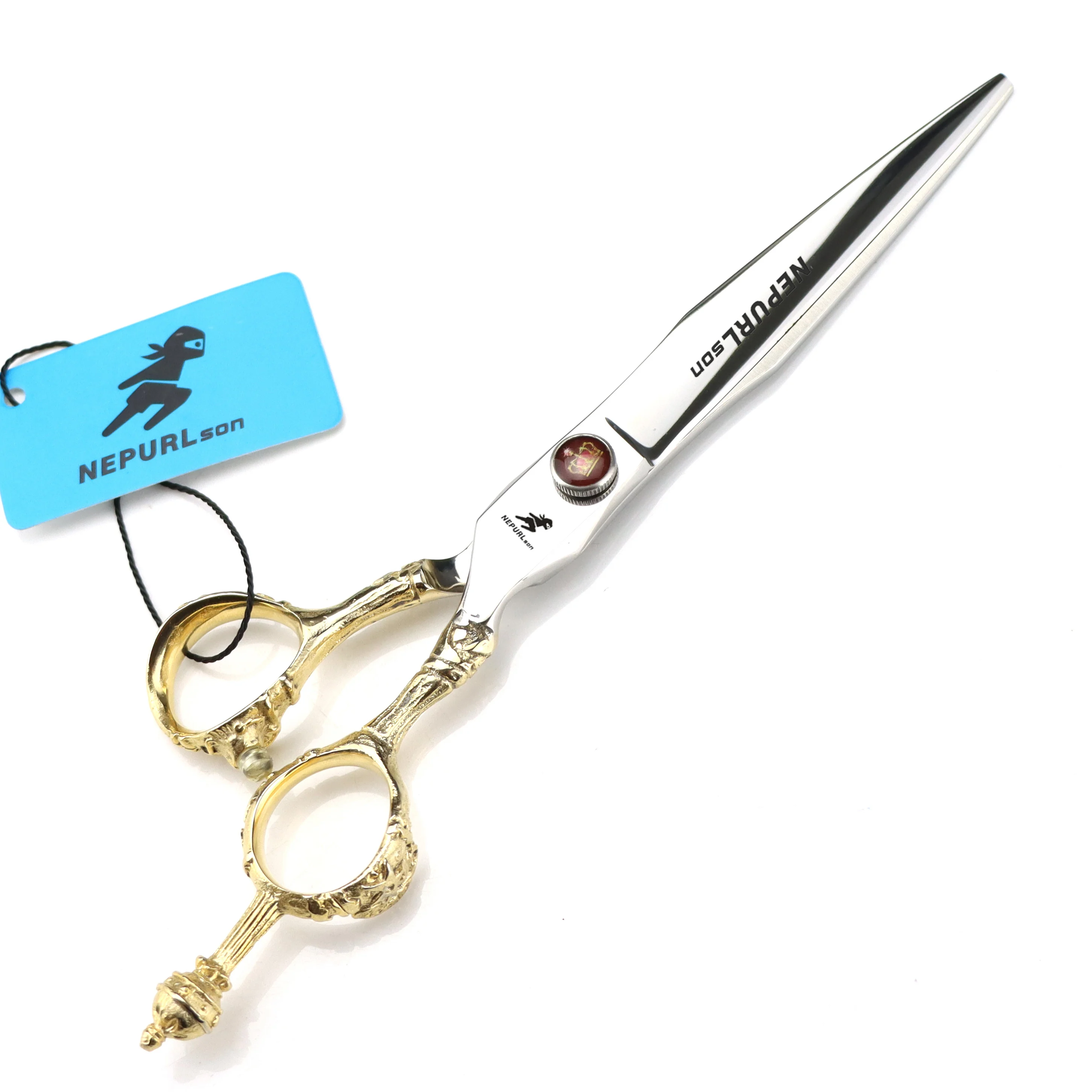 7.0 inch NEPURLson 440C TB-71 Sheep Head Personalized Hairdressing Scissors Pet Barber Scissors Hot Sale Japan Steel