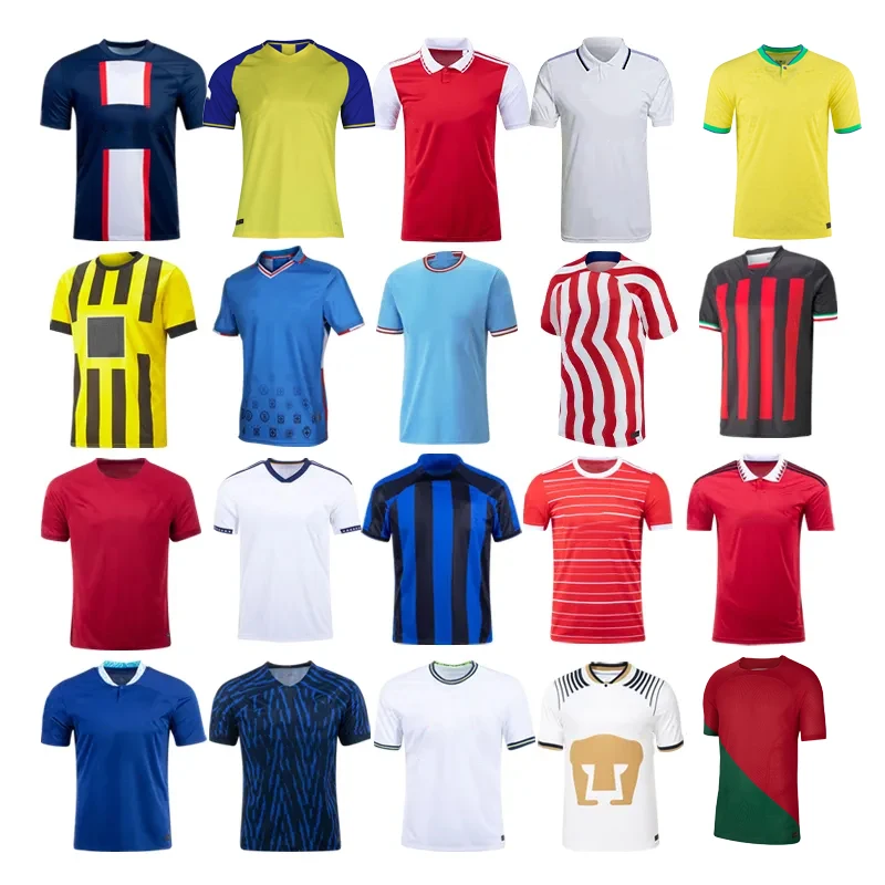 Custom Jersey OEM Soccer Wear Club Team camisetas de futbol Soccer Uniform Thailand Football jersey Sublimated Soccer Jersey