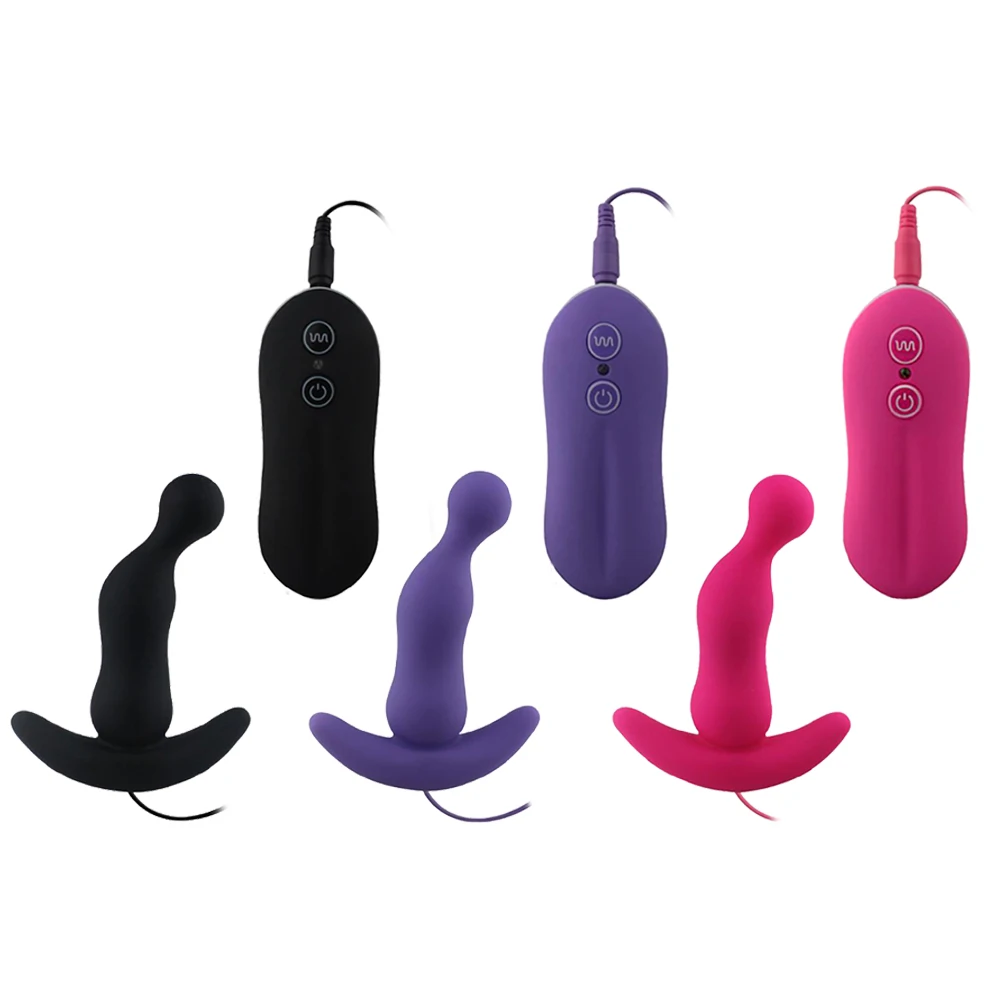 Medical Silicone Remote Control 10 Frequencies Sucker G Spot Vibrating Anal Plug