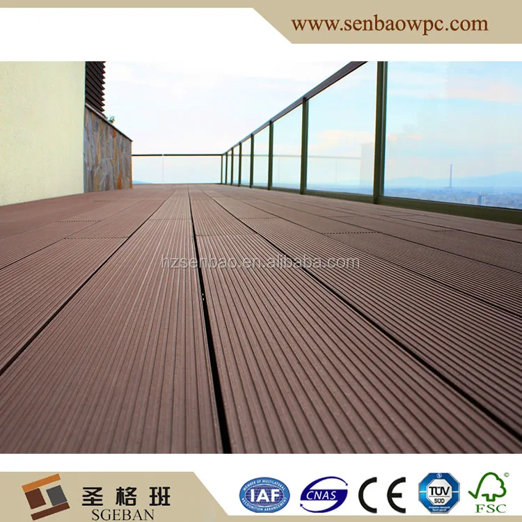 Wood Plastic Composite Hollow Moisture-proof WPC Decking Tiles Board Flooring Panel