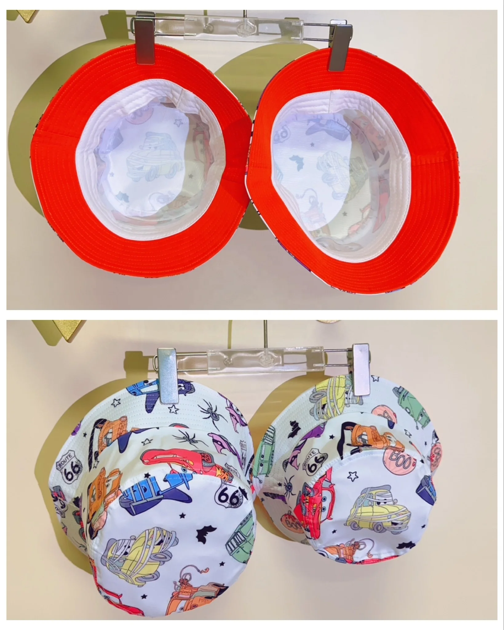 KERUI Wholesale Unisex Cartoon Bucket Hats for Mom and Baby New Design Fashion Outdoor Print kids Caps children Baby Girl