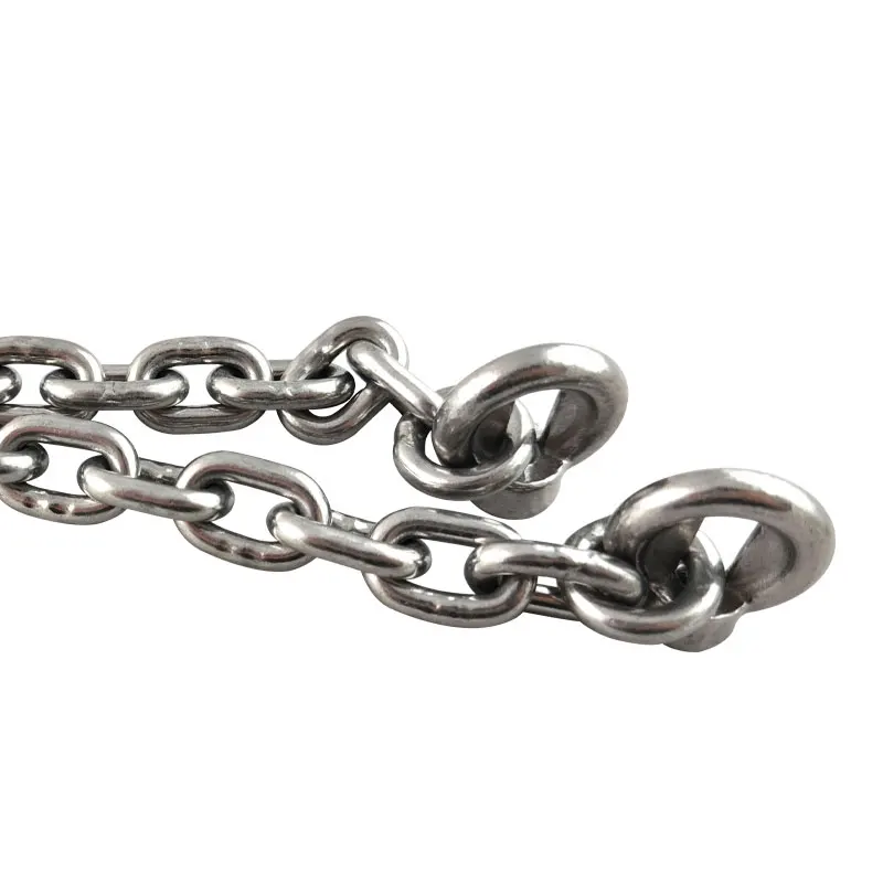 6mm 8mm S.S 316 DIN766 Short Link Chain Swing Chain