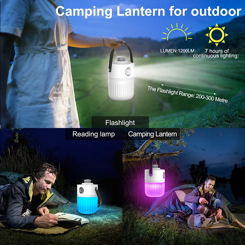 New Colorful Magic Cool Rechargeable Outdoor Portable Led Camping Light