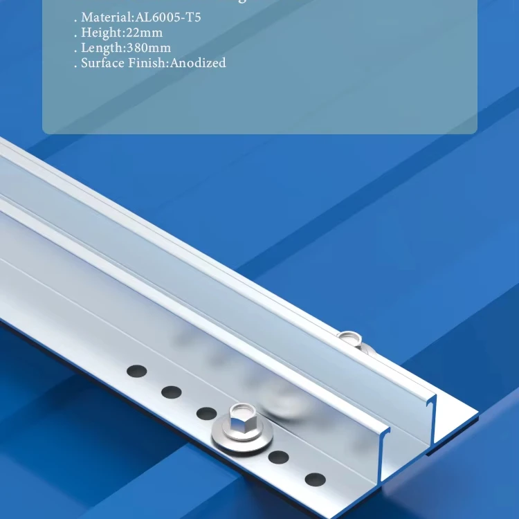 solar rail mount solar panel railings mounting solar panel mounting rail for photovoltaic support assembly, wholesale