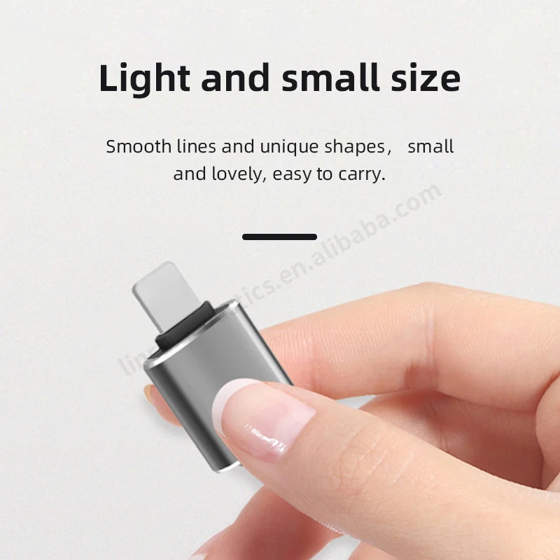 high speed mini metal type-c to usb 3.0 card reader data otg adapter for iphone mobile phone otg flash drive converter