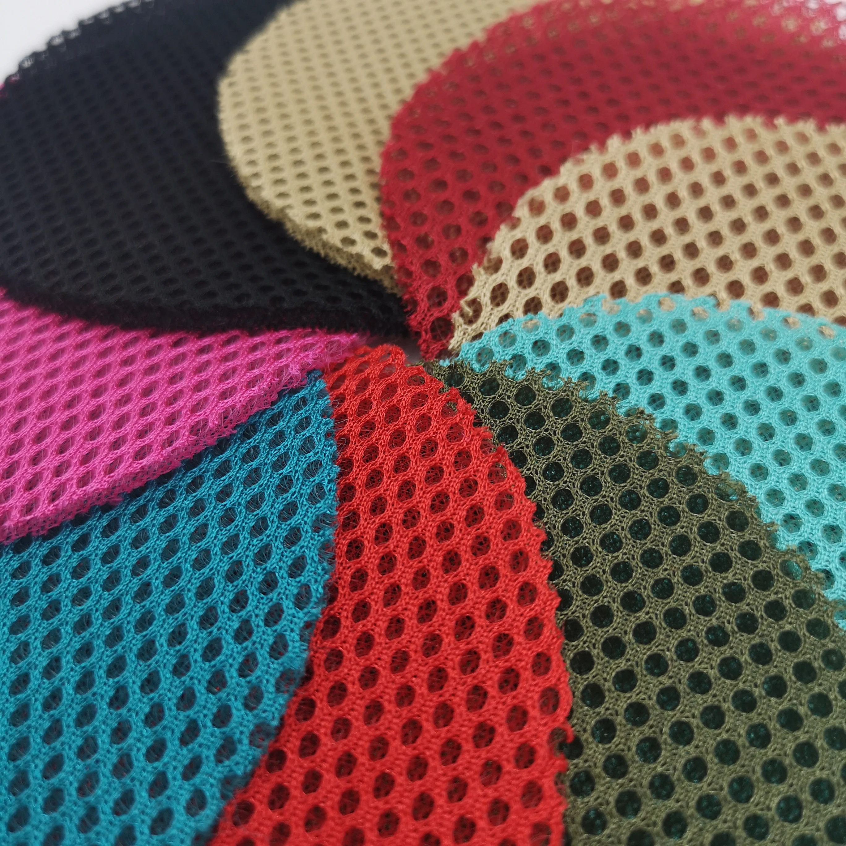 
3D Massage net polyester sandwich air mesh fabric for sofa bag shoes bedding curtain 