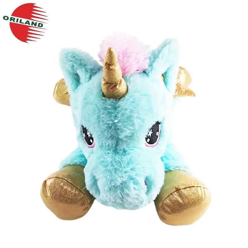 Custom giant glitter plush unicorn stuffed animals soft toy