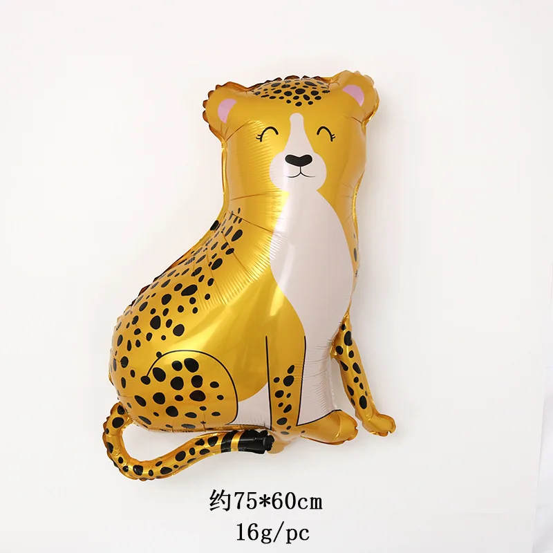 Forest Balloons For Parties Simulation Animal Balloon Giraffe Zebra Elephant Cartoon Crocodile Foil