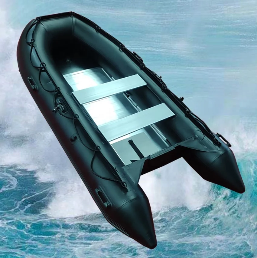 Orange red PVC inflatable boat High Quality Fishing  Inflatable water sports boat