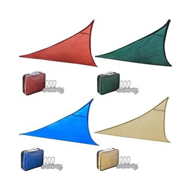Custom shading rate shade sail / 6 pin 150gsm & 180gsm hdpe fabric outdoor garden shade sail