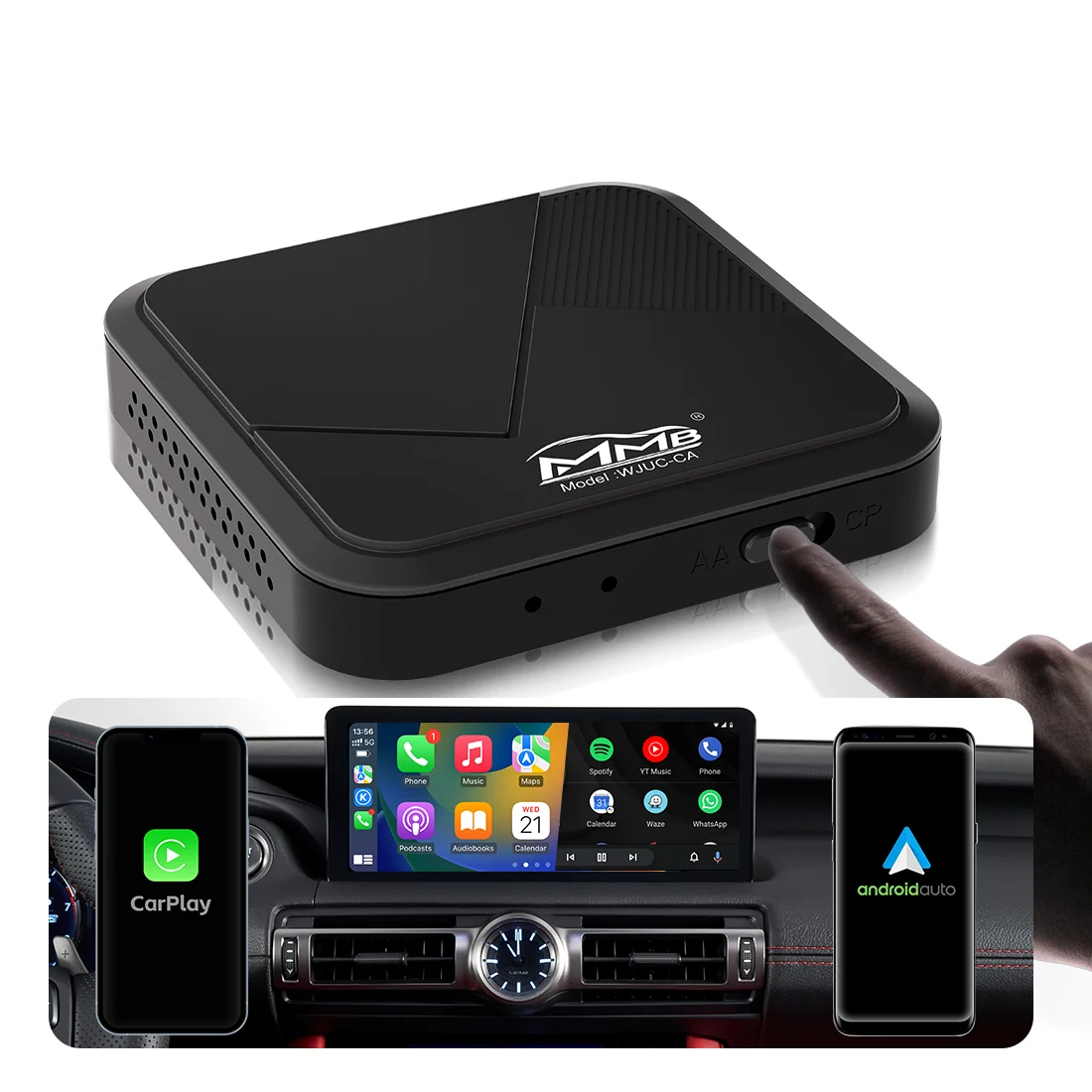 Wireless Carplay Dongle Mini Plug And Play universal Car Smart Adapter usb carplay dongle wireless adapter obd carplay