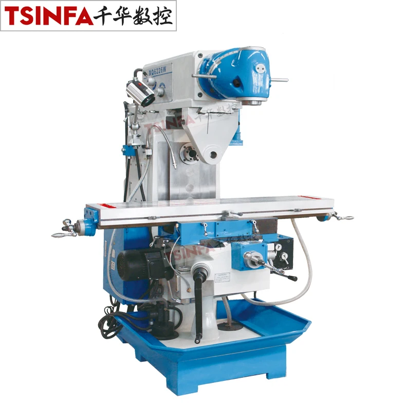 Universal milling machine price with swivel head X6226C XN26C DRO Vertical/Horizontal Milling Machine China CE