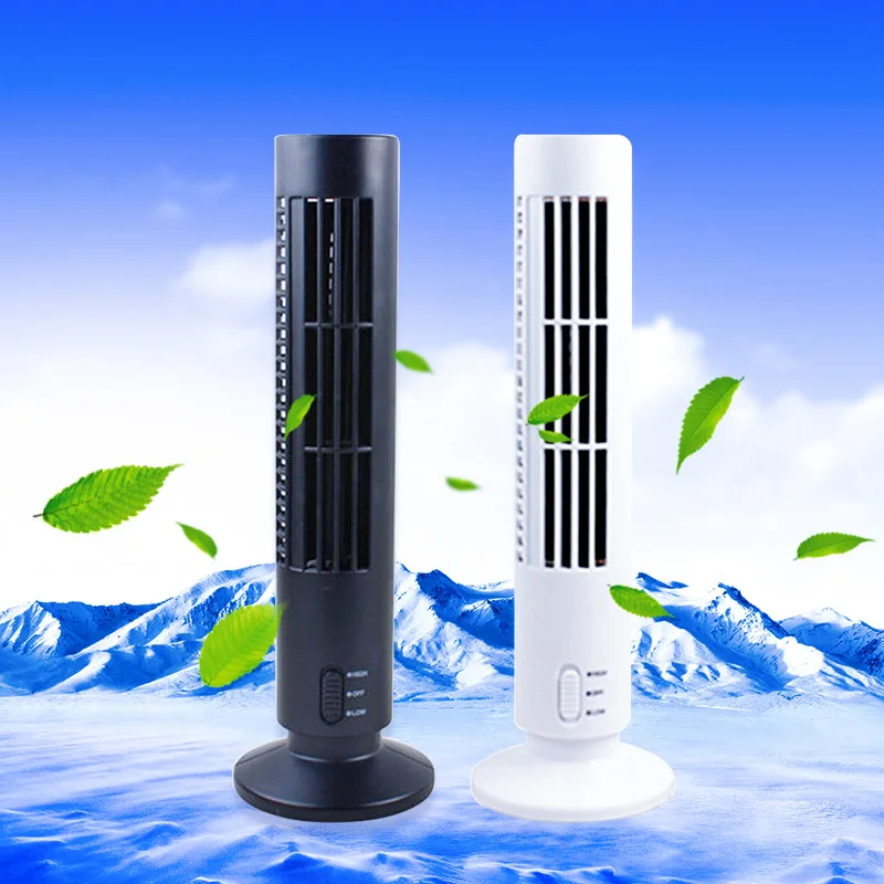 
Usb vaneless air conditioner mini tower fan for office 