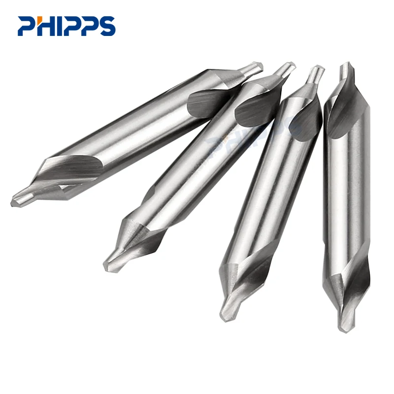 wholesale price DIN333 Type A 8mm 20mm CNC Carbide HSS M32 M2 6542 drilling center drill bits for metal drilling