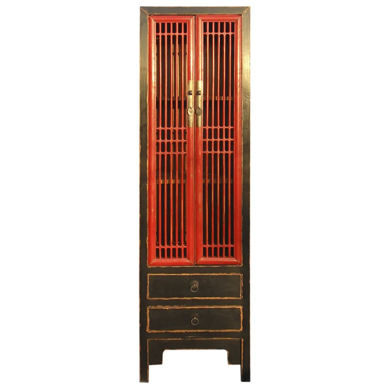 Modern rack antique furniture household bookshelf large solid wood bookcase shelving