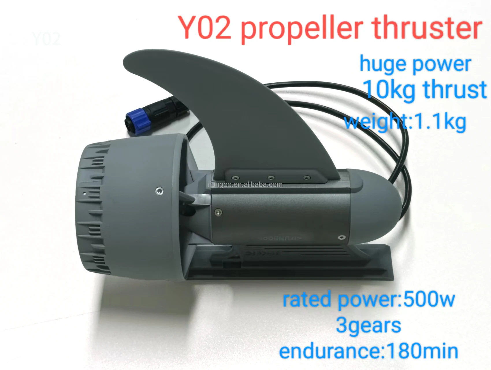 Trimix EF-600 SUP Motor 600W Max Speed 12km/h 7.5mph 13kg 28.7lbs Thrust Supports 10 Users 800Wh Battery 6H 36km Distance