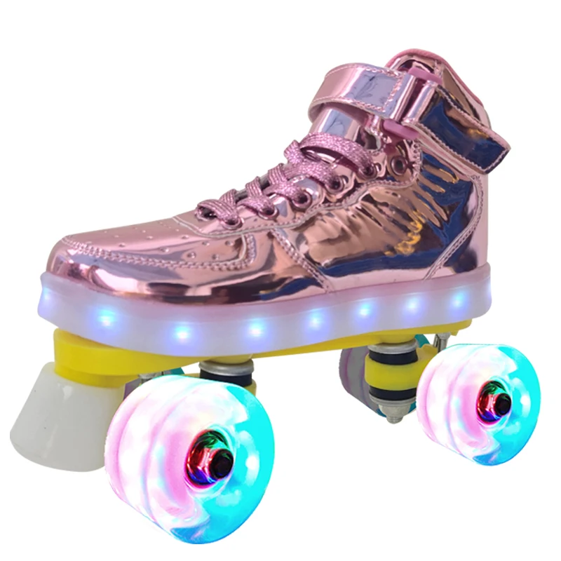 Attractive Price New Type Wave Skate Explosive Flash Pour Ado Double Row Skates