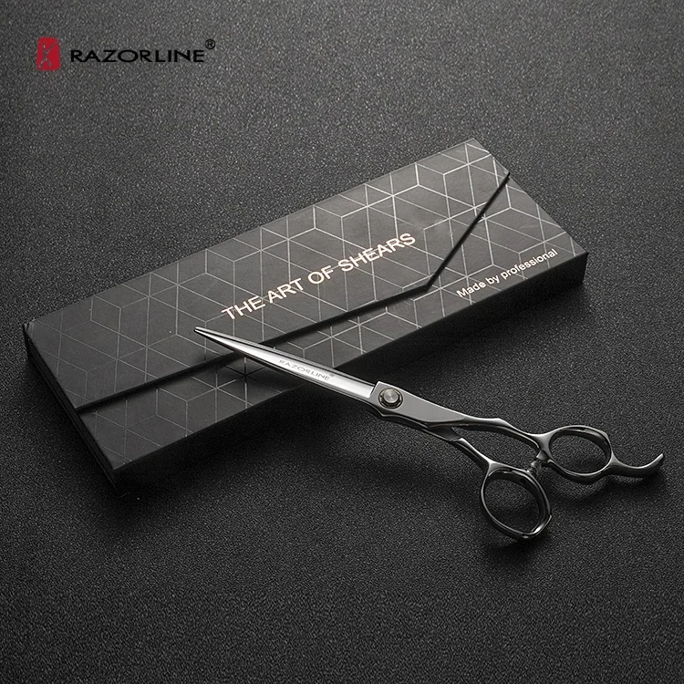 AK36B Barber Professional Scissors 440C Barber Hair Shears Hairdressing Scissors 5.5' 6.0' Hair Scissors