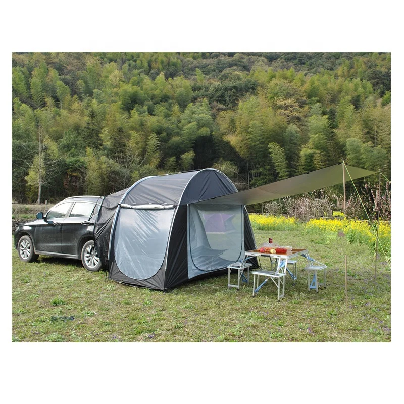 Car Tent 2 Person Easy Set Up Suv Rear Tent With Waterproof&Sunshade For Camping